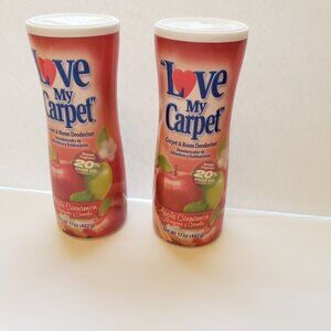 Love My Carpet Carpet & Room Deodorizer, Apple Cinnamon, 17 oz (Pack of 2)